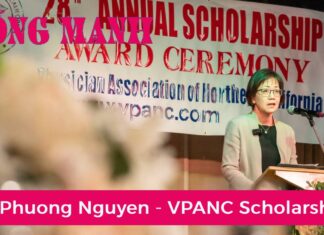 Dr. Phuong Nguyen key note speech at the 2023 VPANC Scholarship Dinner